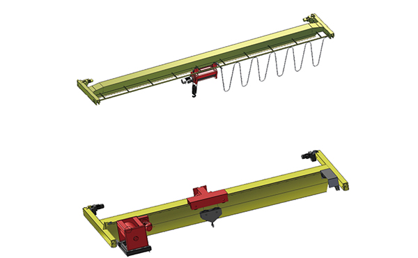 Single girder overhead crane